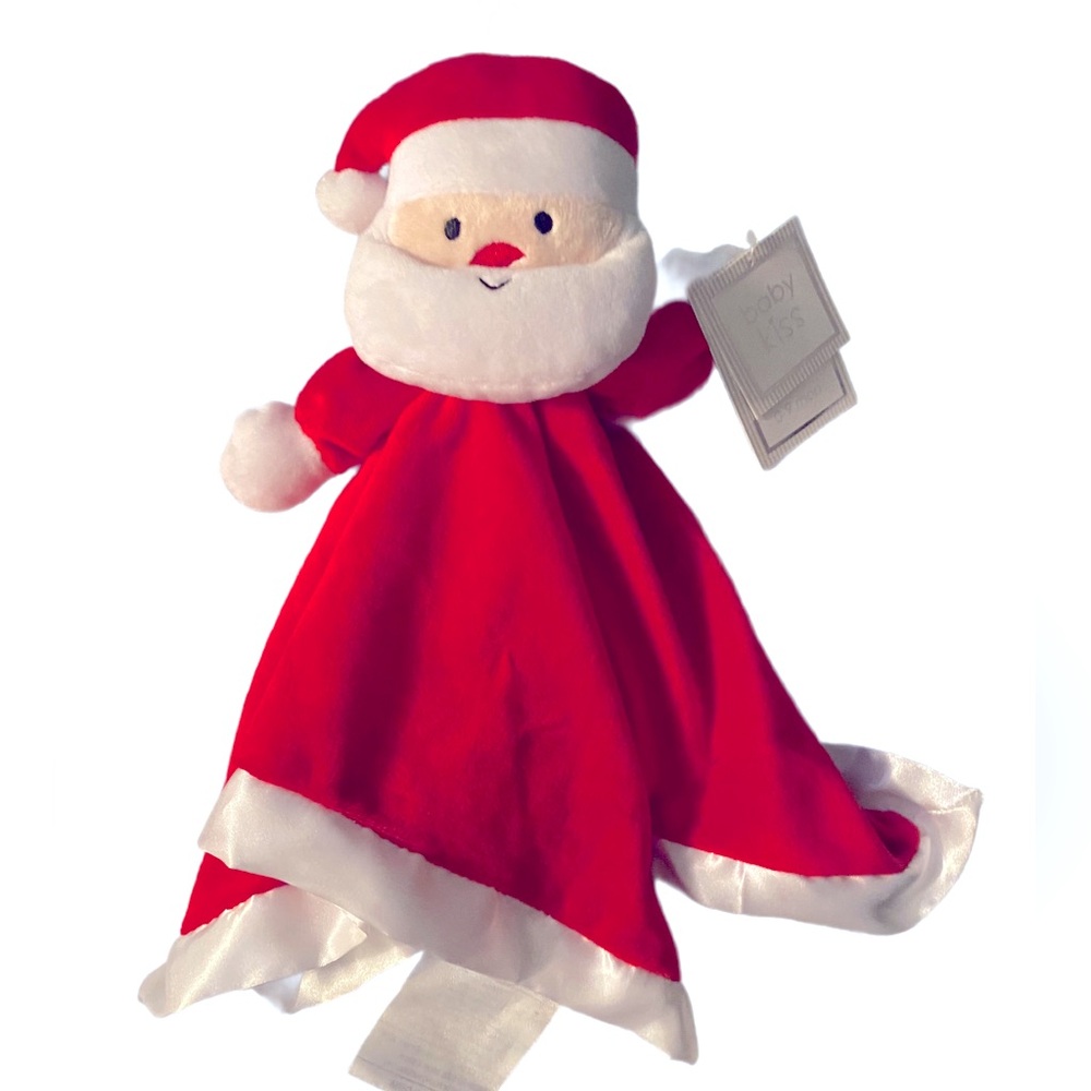 Baby Kiss Santa Lovey Security Blanket
